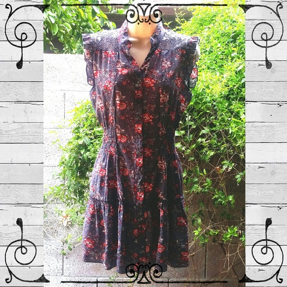 American Rag Dresses & Skirts - ✨New!✨ Gray Floral Dress